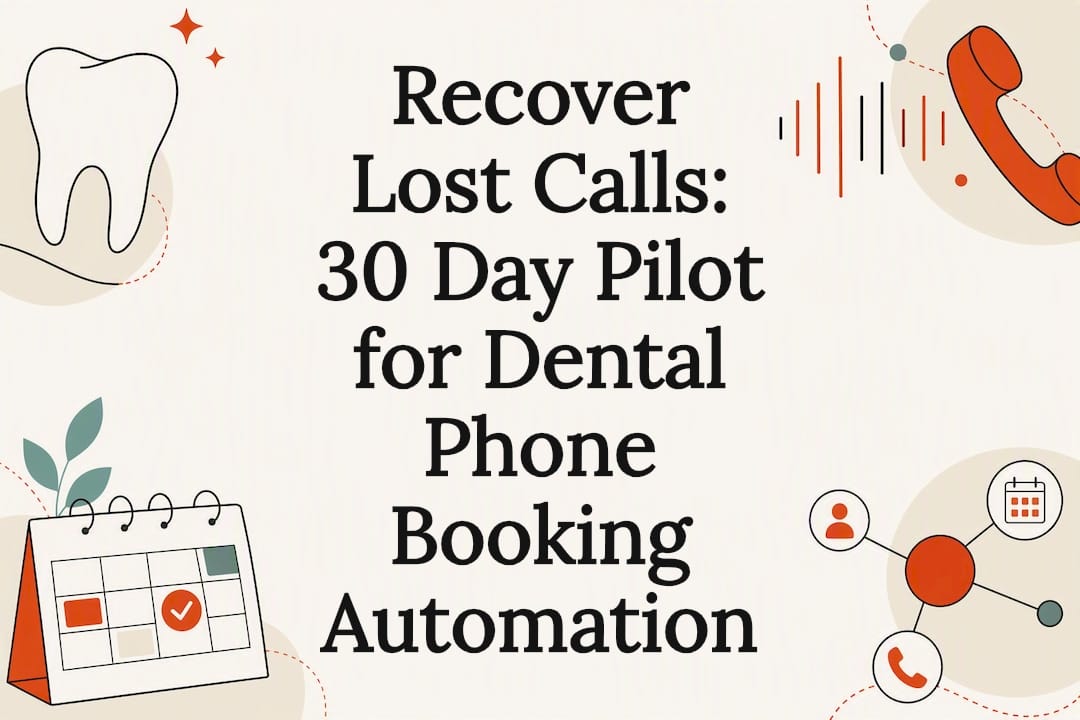 Dental phone booking automation title card