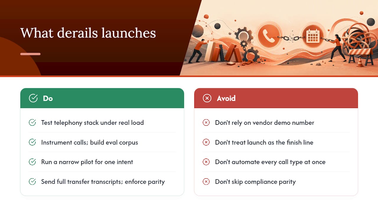 What Mistakes Derail Phone Appointment Scheduling Projects? — overview diagram