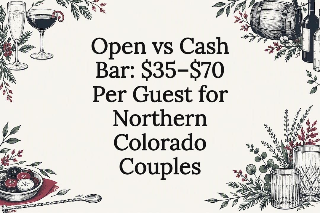 Decorative wedding bar options title card