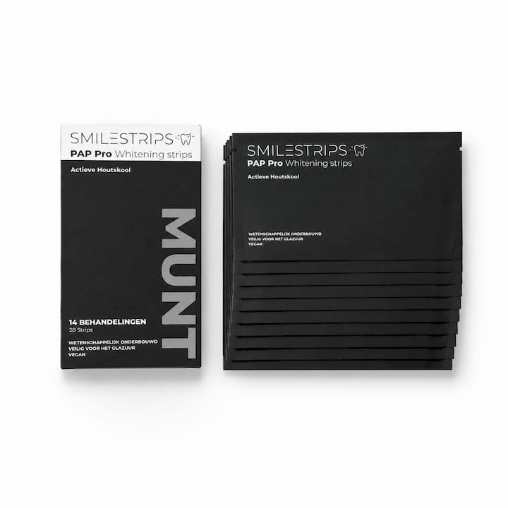 PAP Pro + Actieve Houtskool Whitening strips