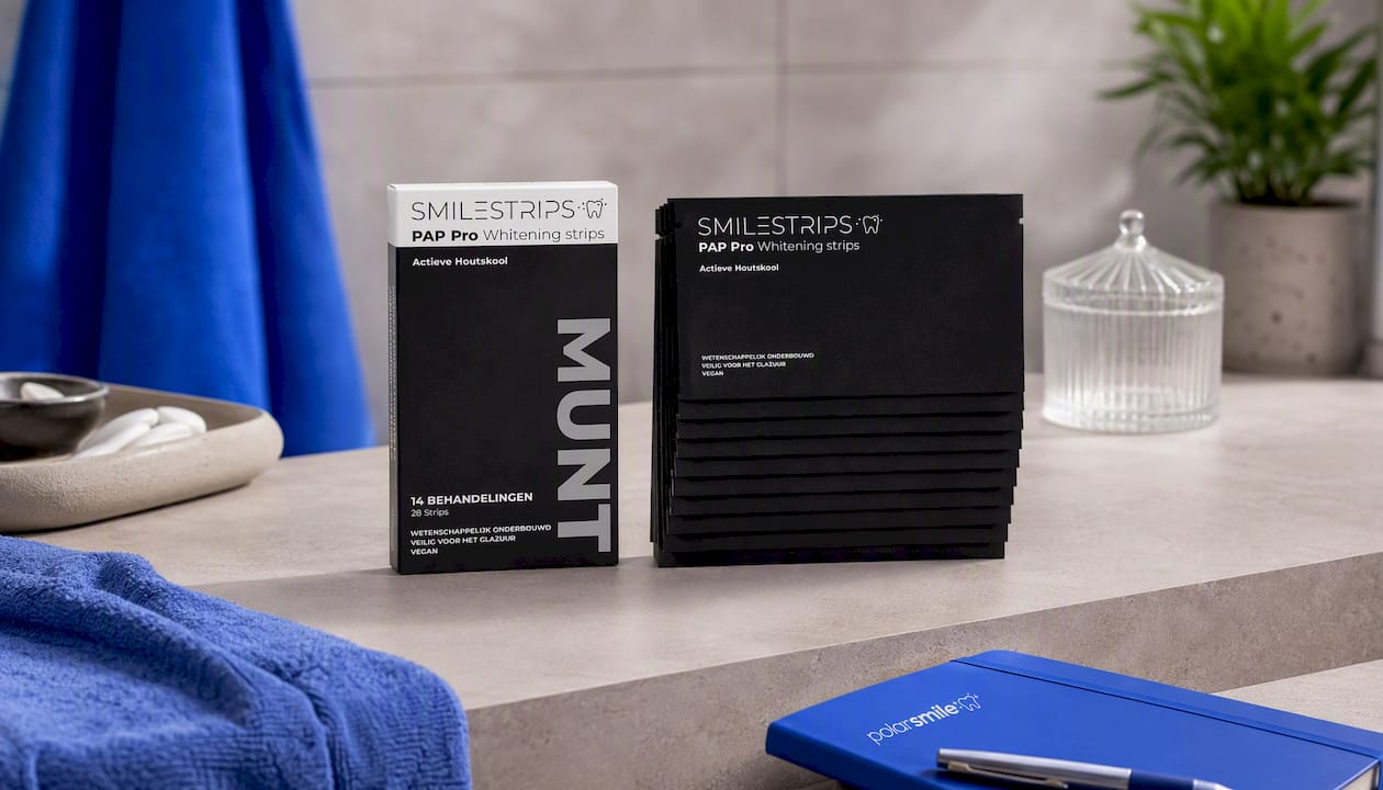 PAP Pro + Actieve Houtskool Whitening strips