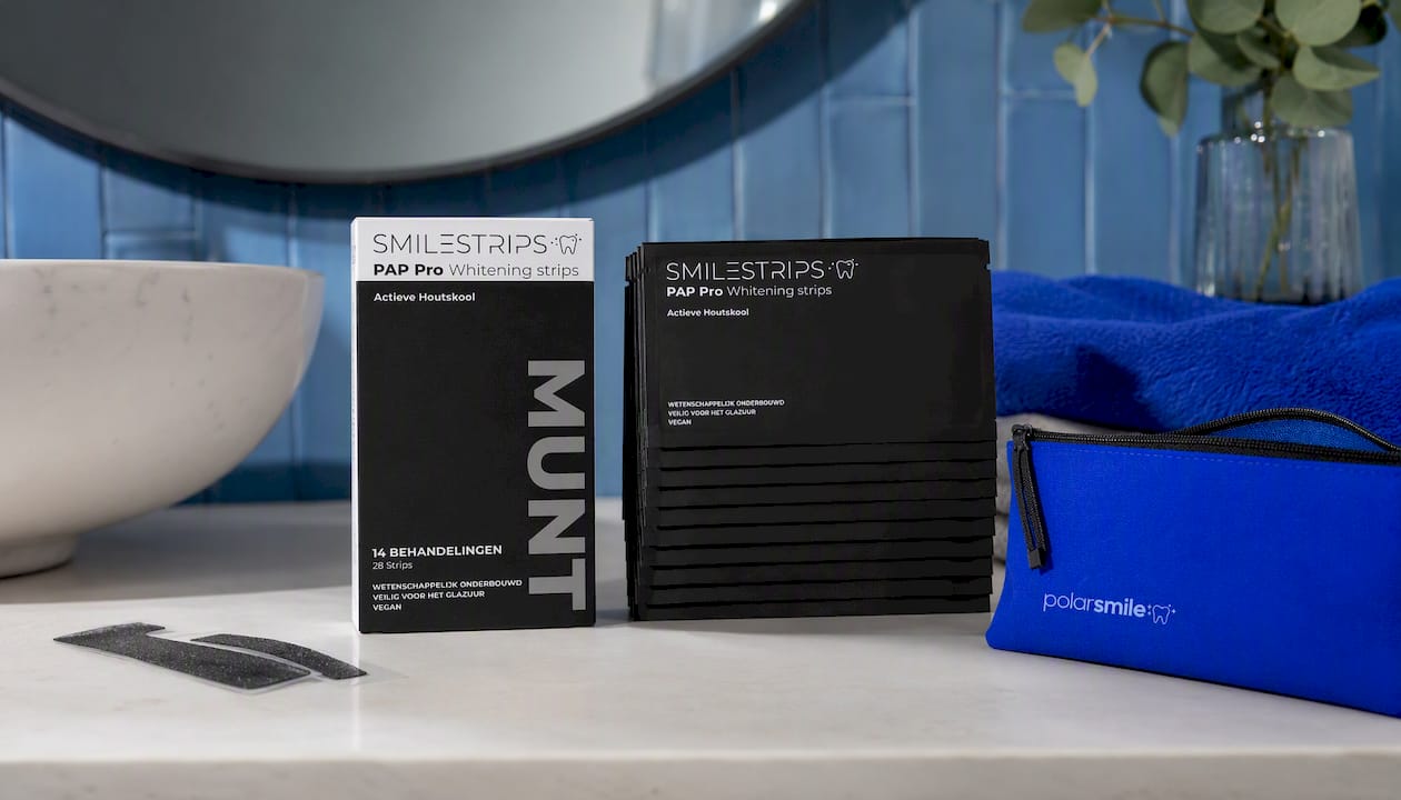 PAP Pro + Actieve Houtskool Whitening strips