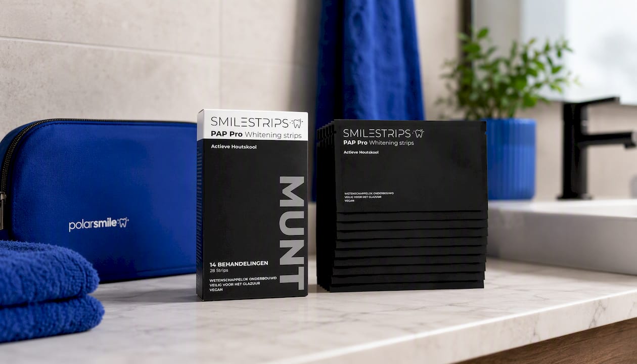 PAP Pro + Actieve Houtskool Whitening strips