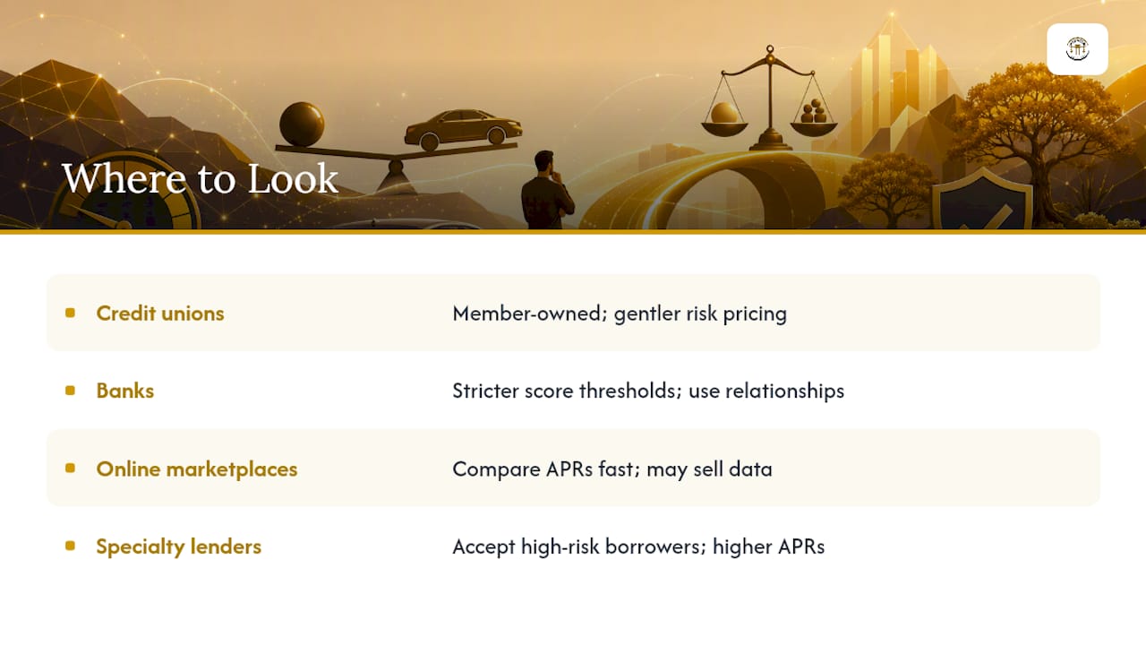 Where To Look When Your Credit Is Poor — overview diagram