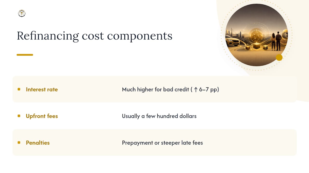 What Refinancing With Bad Credit Actually Costs — overview diagram