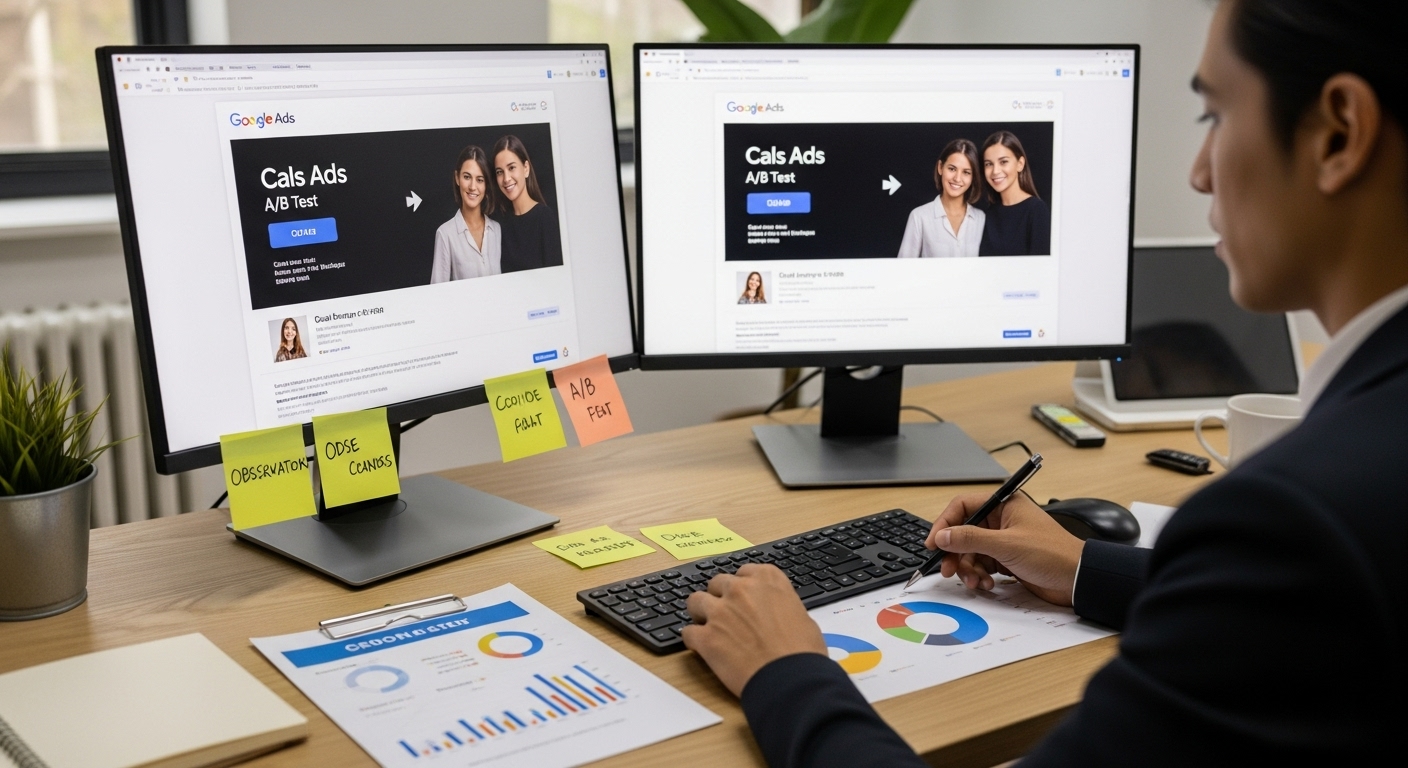 google ads ab-test optimalisatie