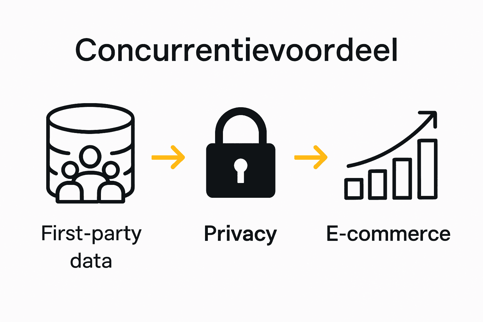 Infographic first-party data, privacy en groei