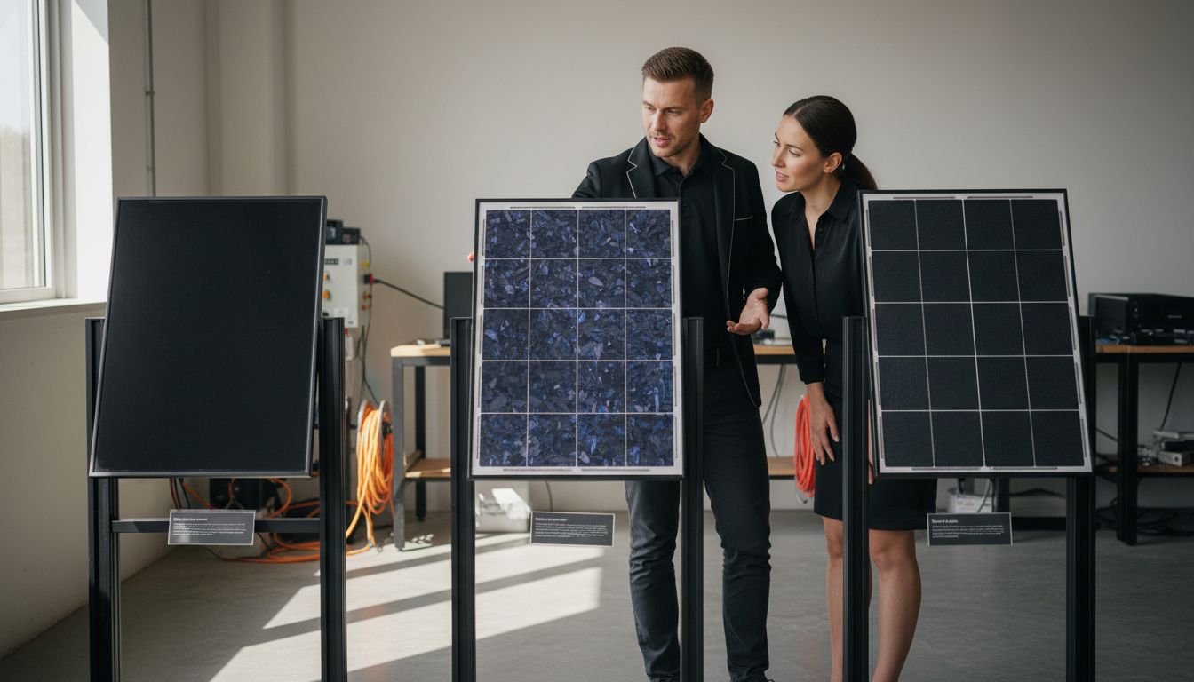 soorten zonnepanelen vergelijking