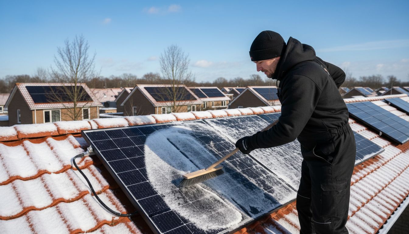 winter zonnepanelen onderhoud