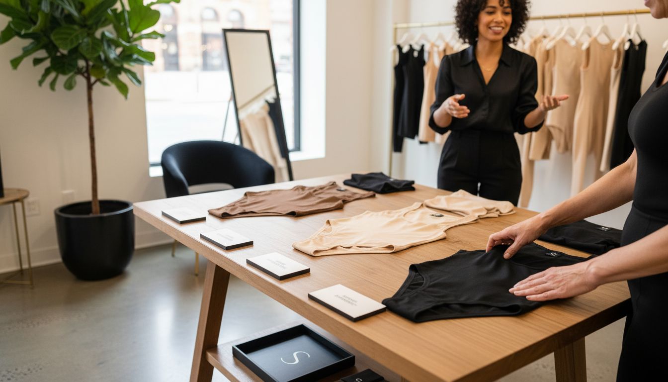 shapewear garment display