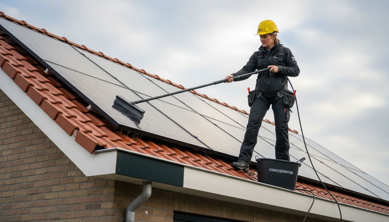 zonnepanelen schoonmaak professioneel