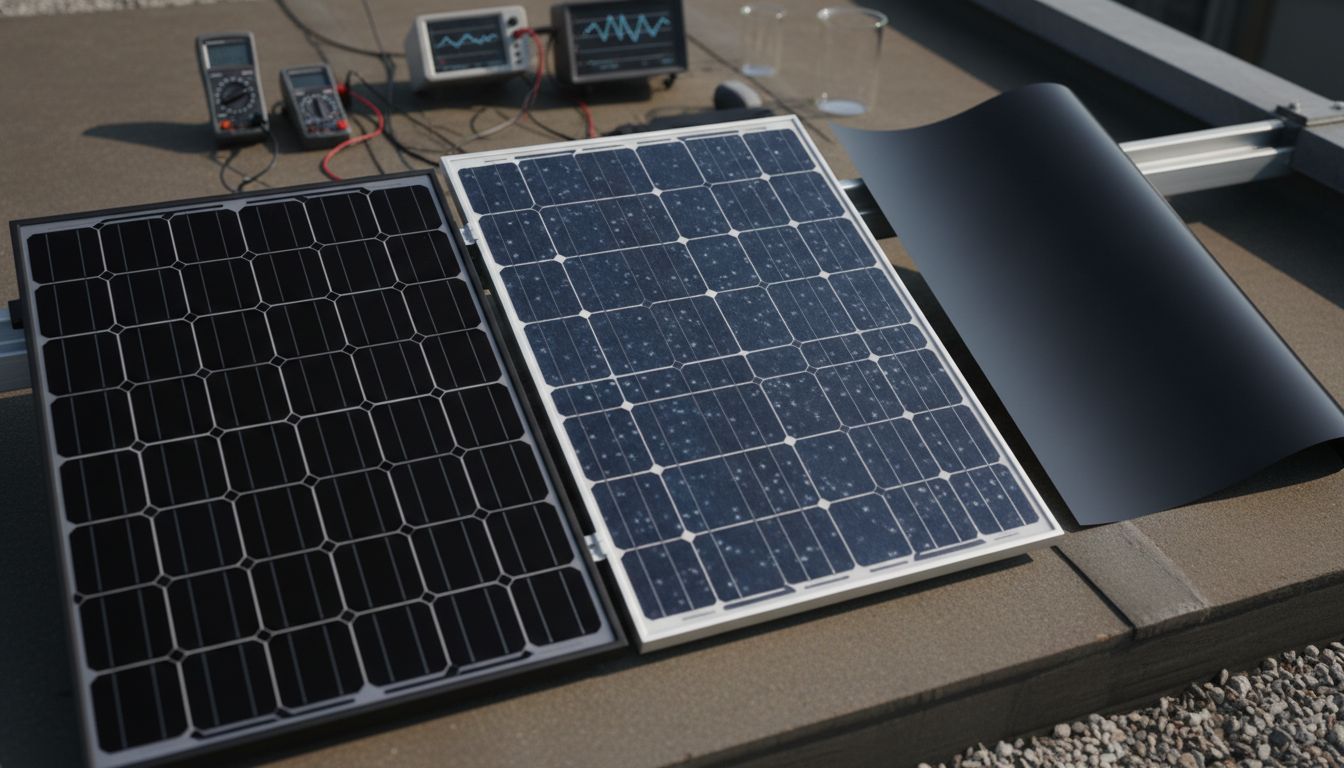 verschillende zonnepanelen types