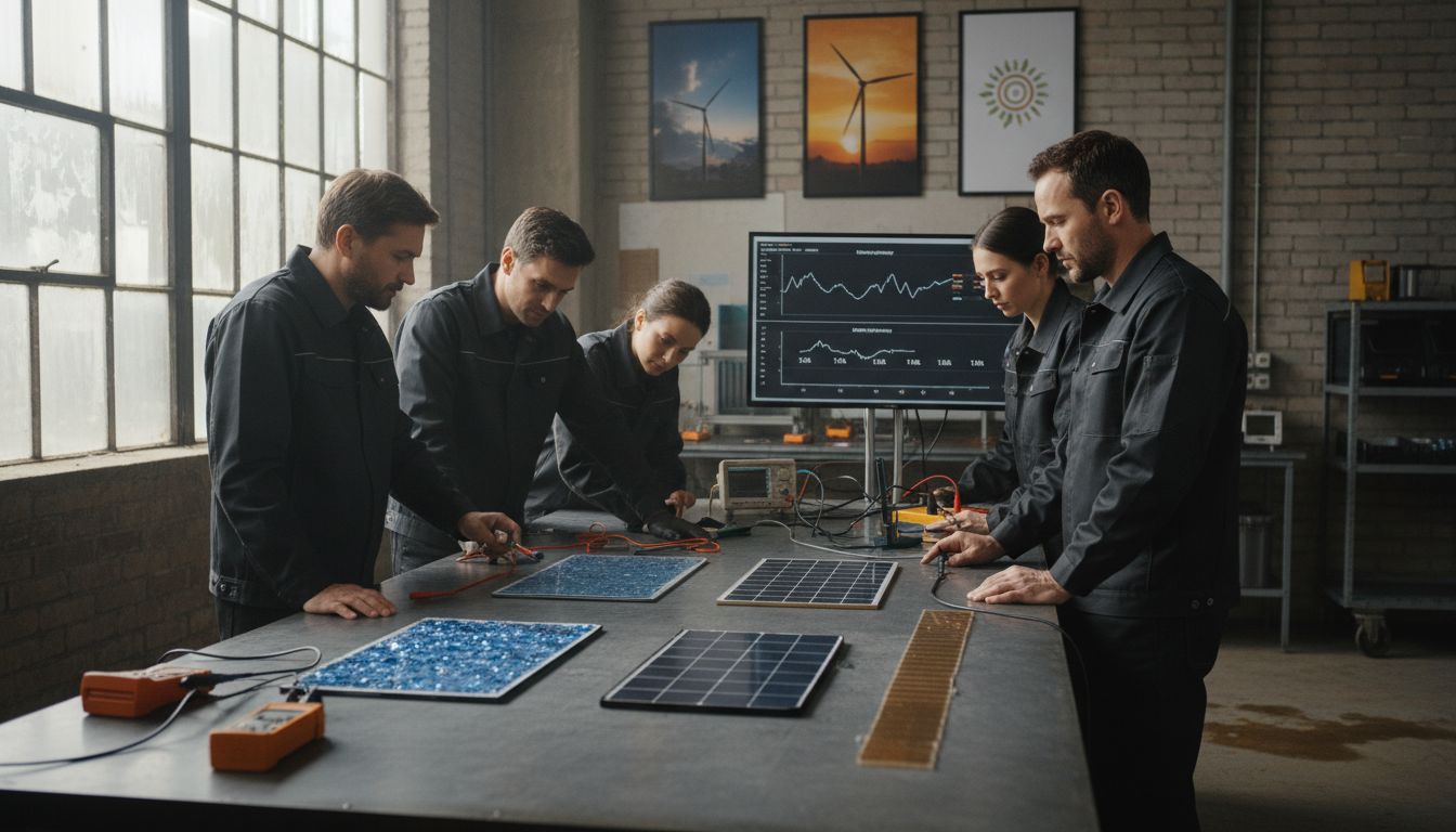 zonnepanelen vergelijking werkplaats