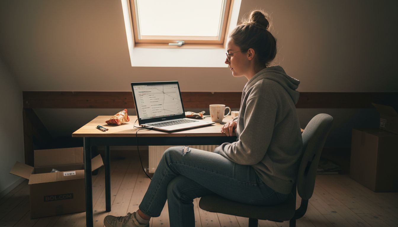 Ondernemer bekijkt de doelgroepeninstellingen van zijn Google Ads-campagne.