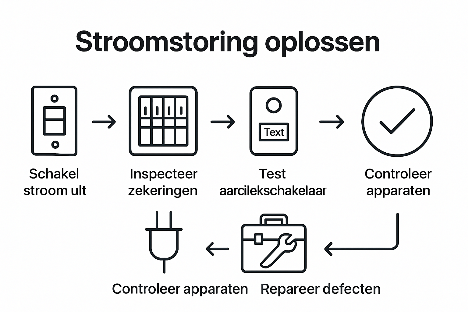Stappenplan: Wat te doen bij een stroomstoring