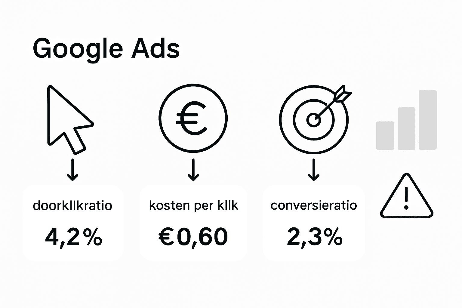 Overzicht: Belangrijkste statistieken voor het meten van Google Ads