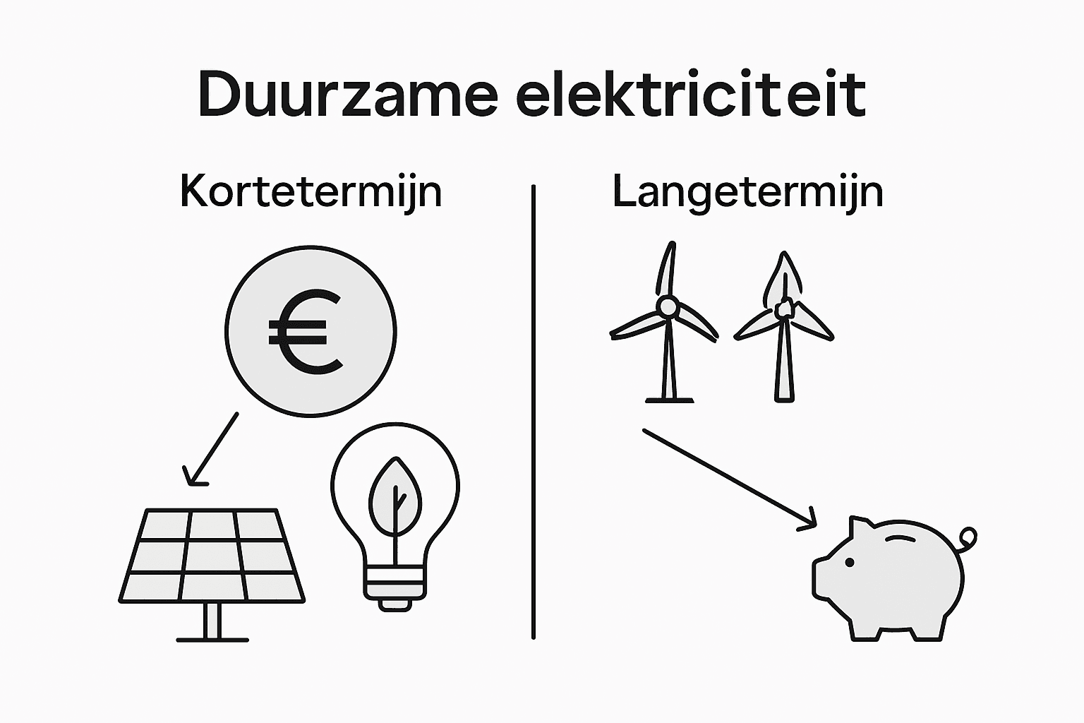 Infographic: Wat zijn de kosten van duurzame stroom op korte én lange termijn?