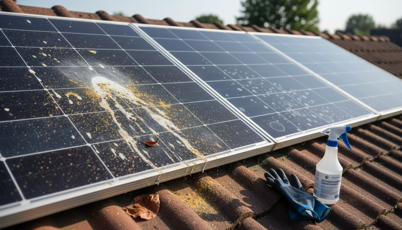 Het verschil tussen schone en vervuilde zonnepanelen