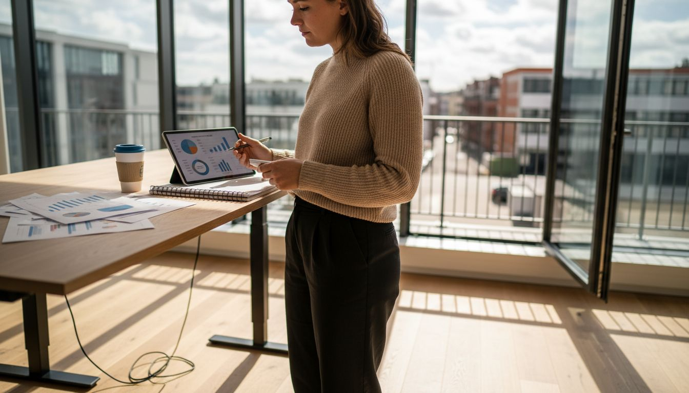 Een business analist bekijkt kritisch het advertentiebudget om te beoordelen of de uitgaven efficiënt worden ingezet.