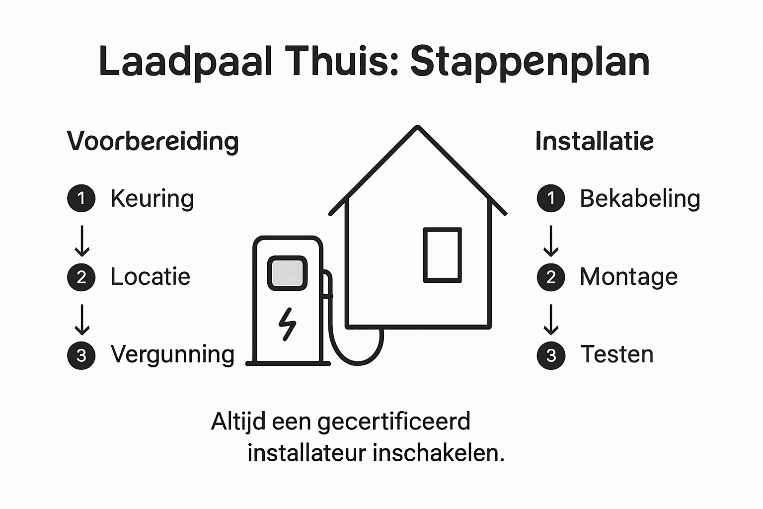 Stappenplan: zo installeer je zelf een laadpaal thuis
