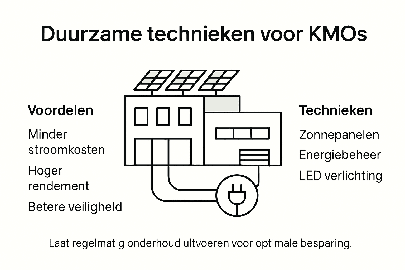 Infographic: slimme duurzame oplossingen en kosten besparen voor het mkb