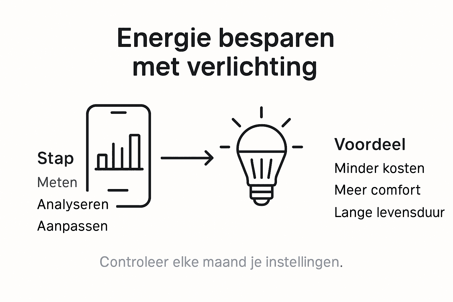 Infographic: zo bespaar je energie met slimme verlichting – de belangrijkste tips op een rij