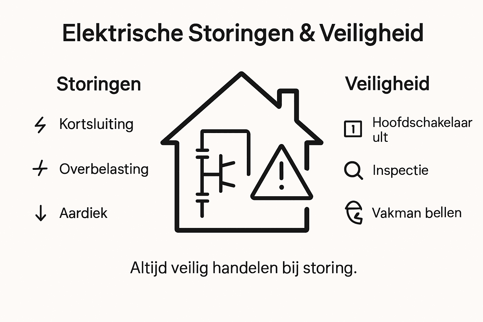 Infographic: inzicht in elektrische storingen en veiligheid