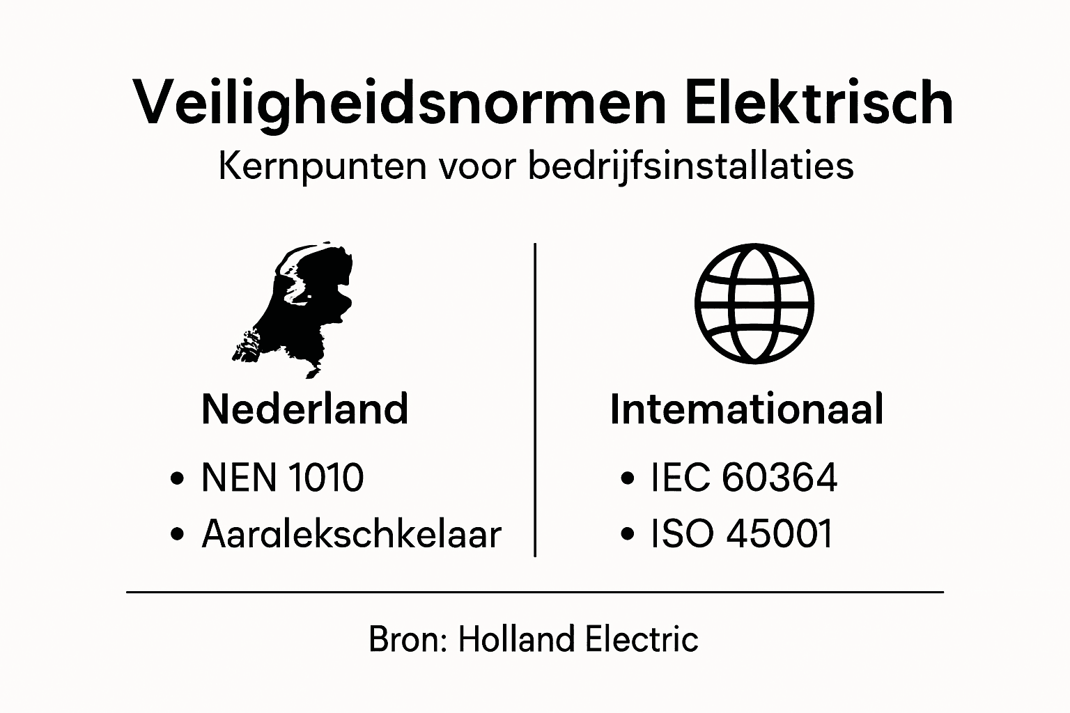 Infographic: alles wat je moet weten over elektrische veiligheid en de belangrijkste normen