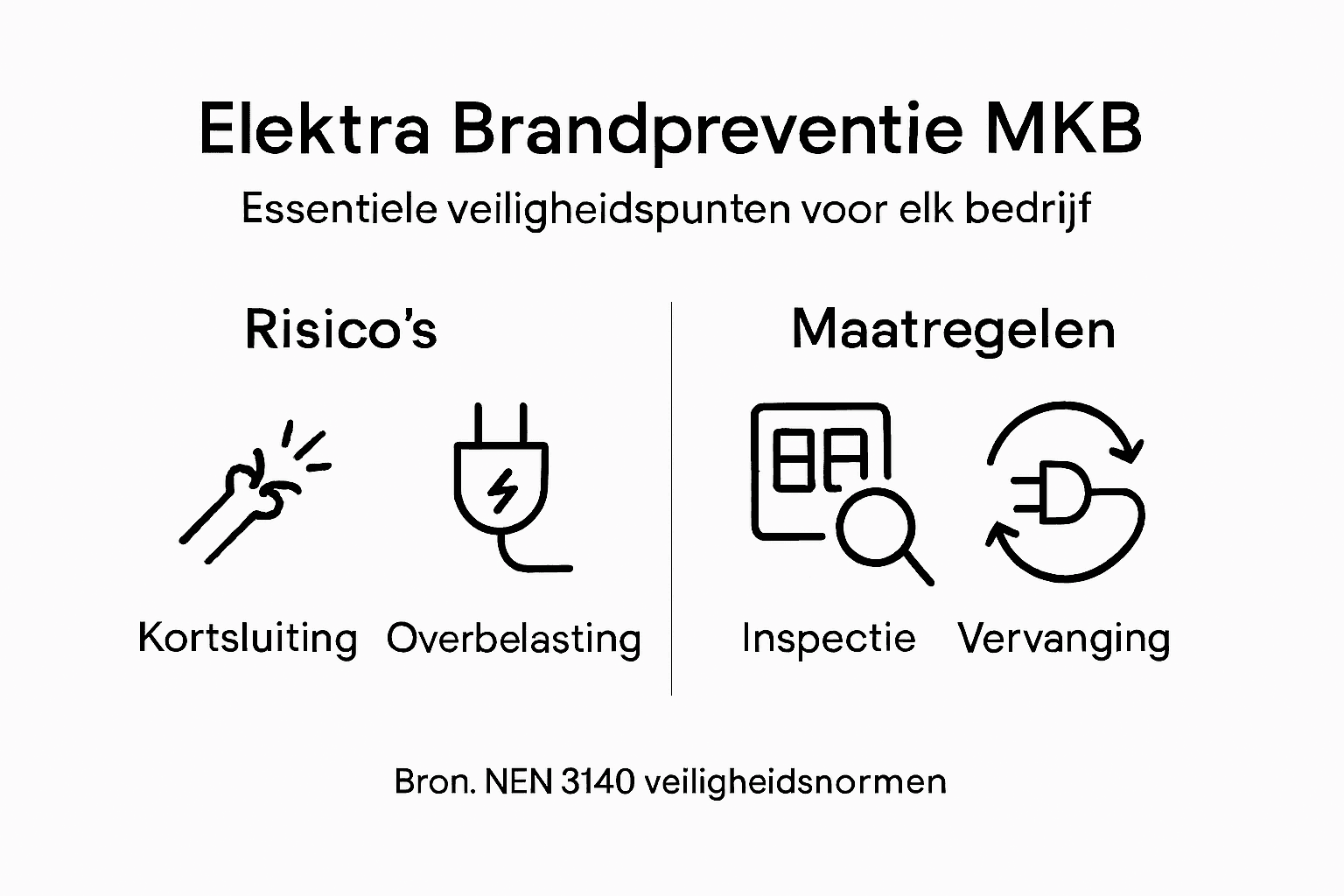 Overzicht: de belangrijkste aandachtspunten voor brandveiligheid rondom elektra