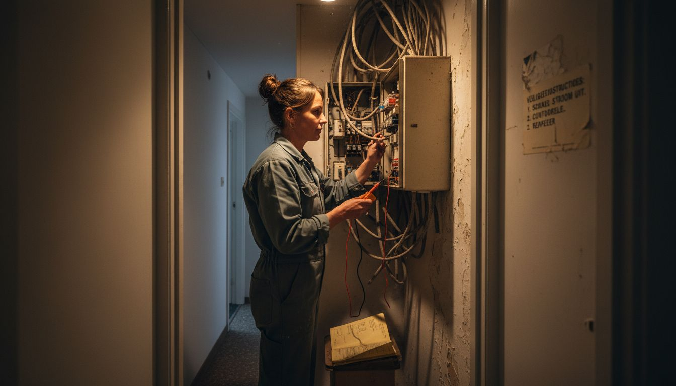 Onze monteur zorgt voor het periodiek onderhoud aan de elektrische installaties, zodat storingen worden voorkomen.