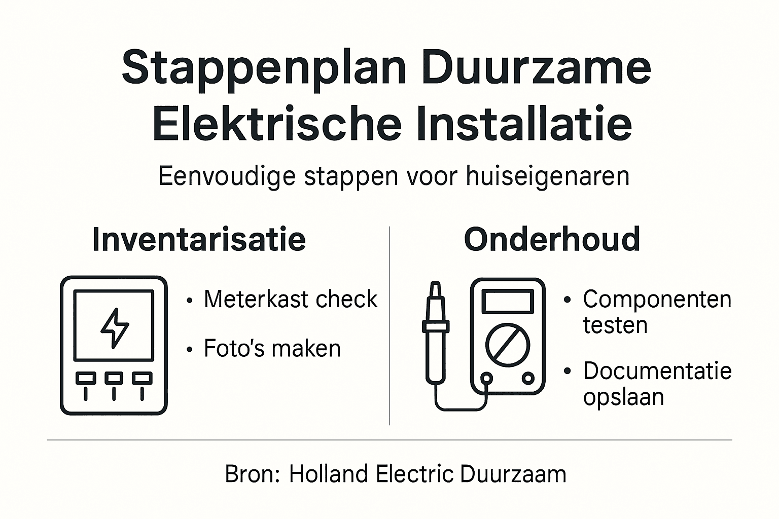 Infographic: zo pak je een duurzame storing in huis stap voor stap aan