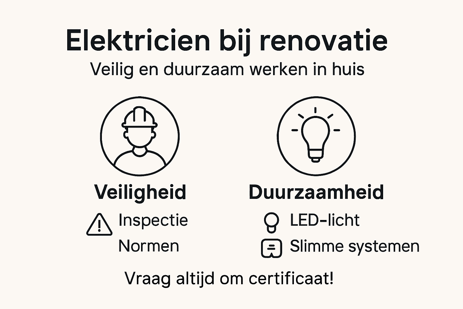 Infographic: De rol van de elektricien in veilig en duurzaam wonen