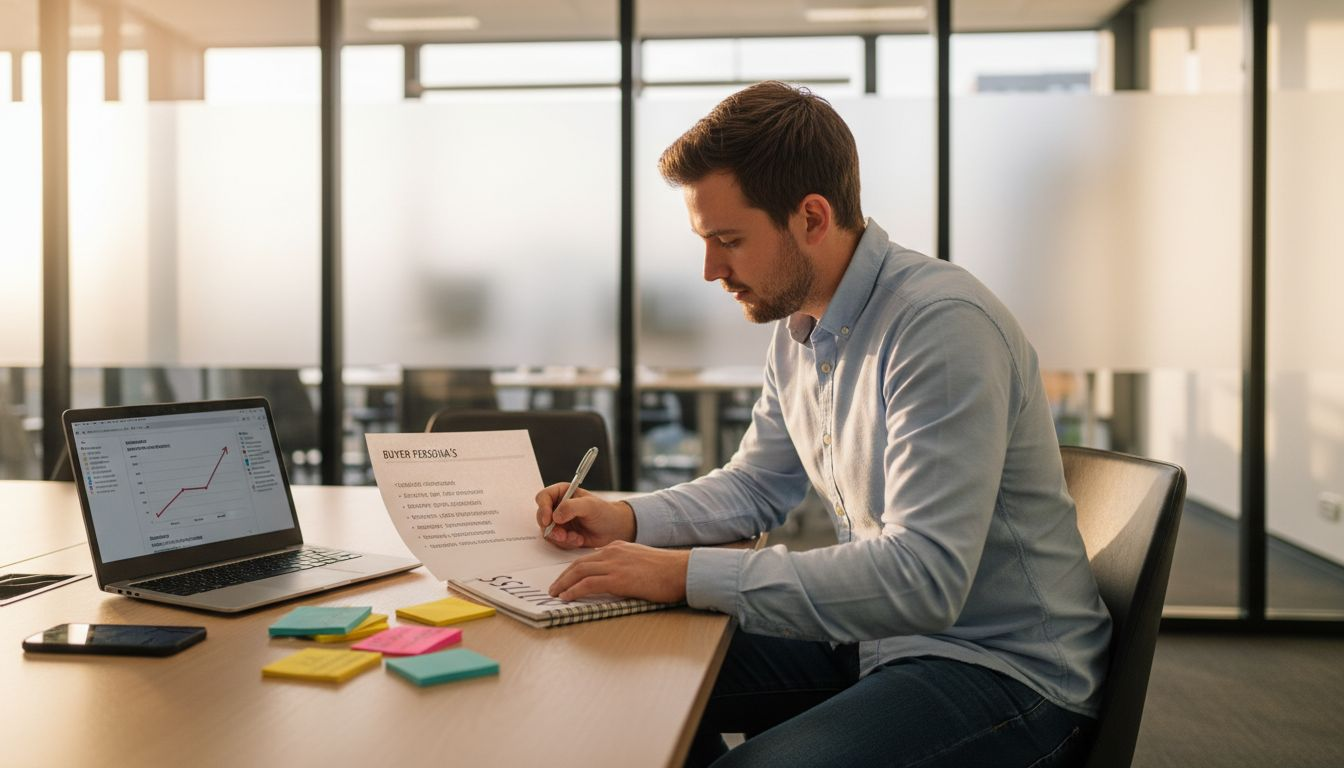 Een marketeer bedenkt creatieve manieren om nieuwe leads te werven.
