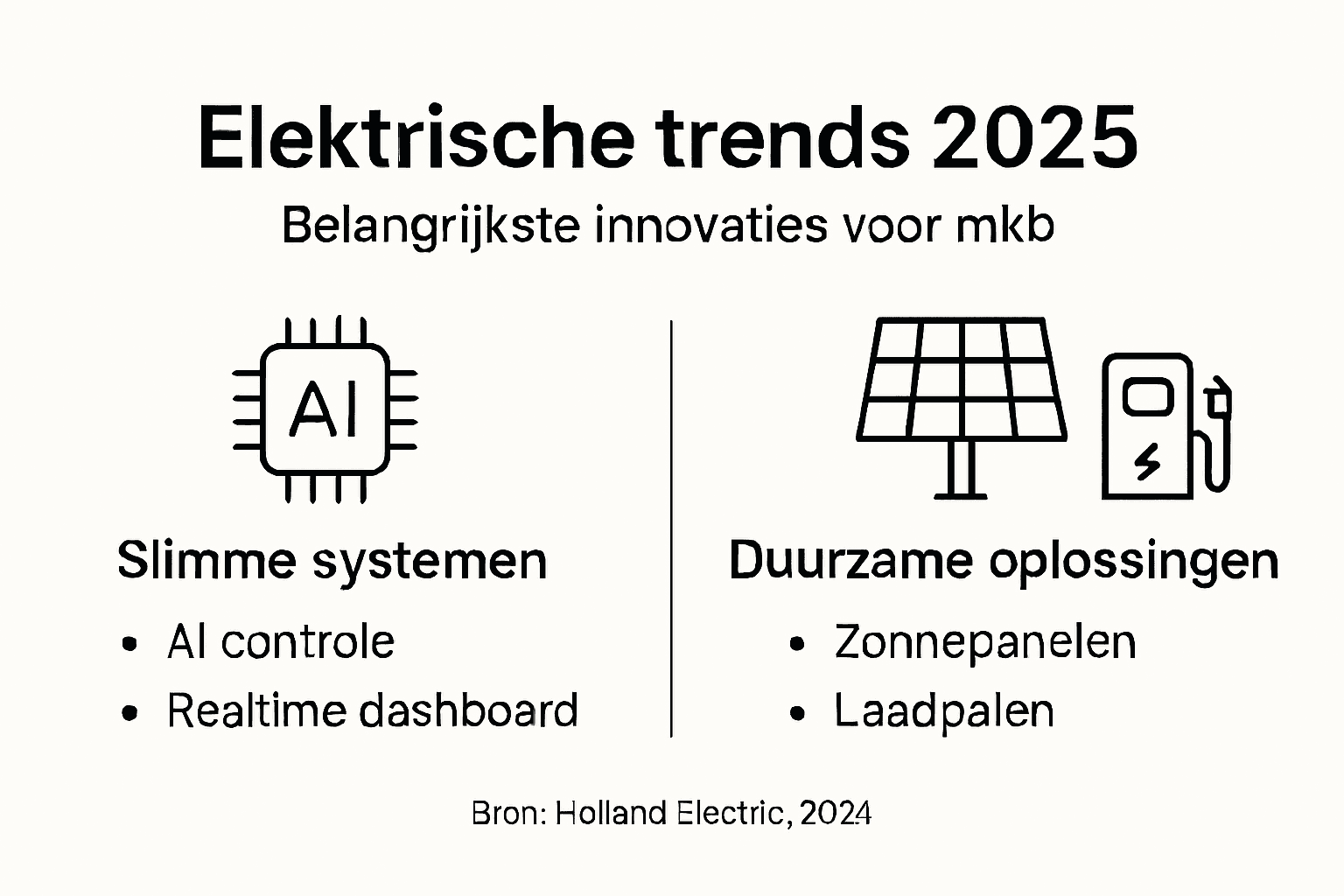 Infographic: de nieuwste elektrische innovaties en trends binnen het mkb