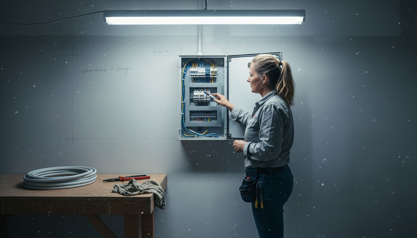 Vrouw overweegt aanpassing van haar meterkast