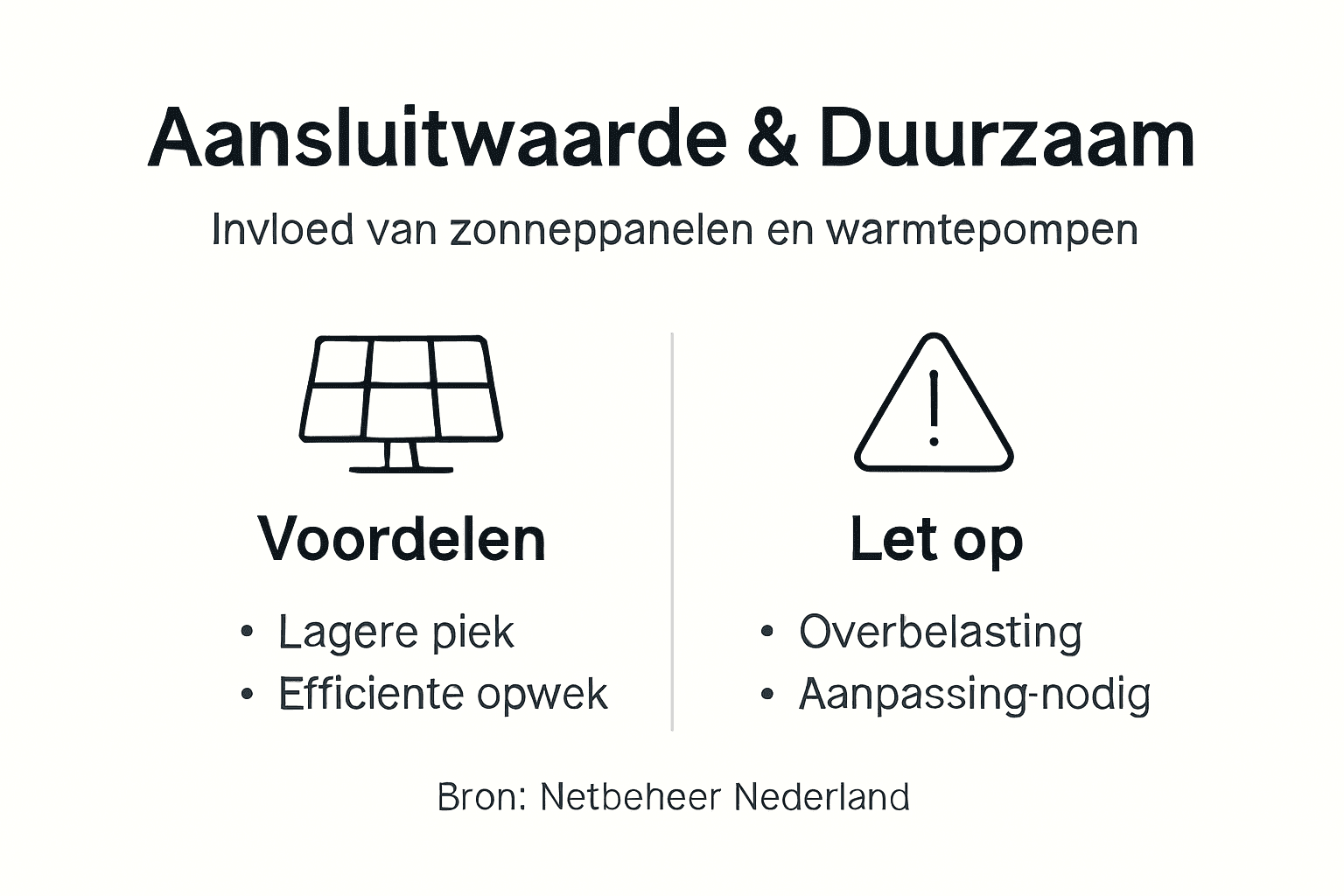 Infographic: hoe aansluitwaarde samenhangt met duurzaamheid