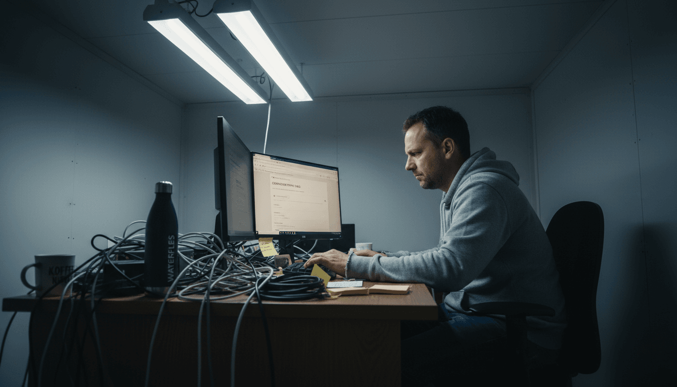 Een specialist stelt de conversiemeting zorgvuldig in.