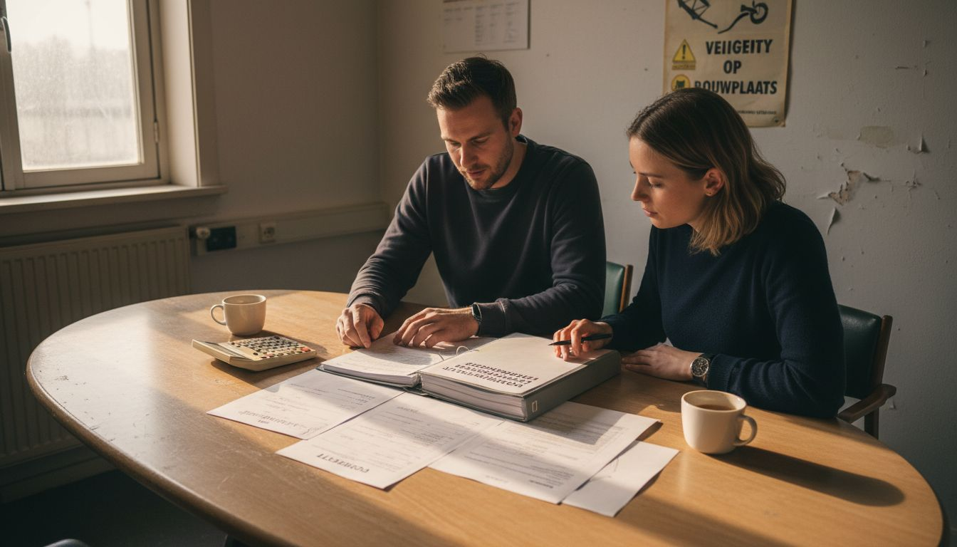 Medewerkers overleggen over de kosten van een elektrakeuring.