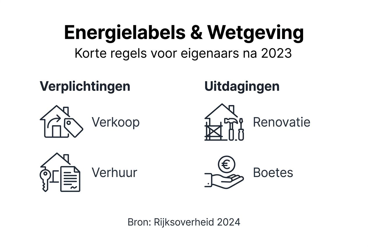Infographic: dit zijn de wettelijke eisen voor het energielabel van je woning