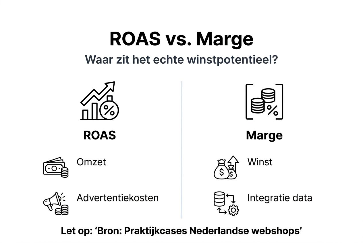 Infographic: Alles over ROAS en marge bij online adverteren