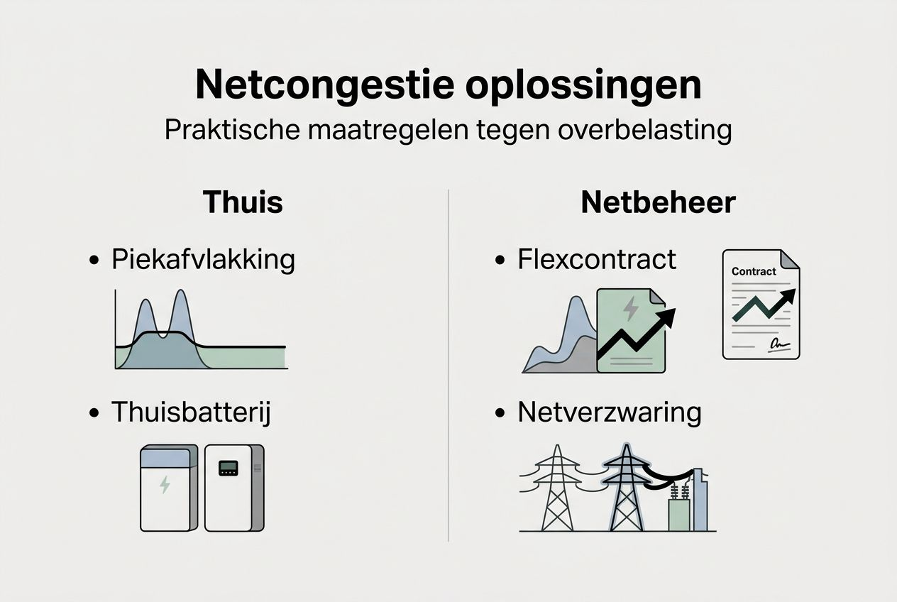 Infographic: oplossingen om netcongestie aan te pakken in één overzicht