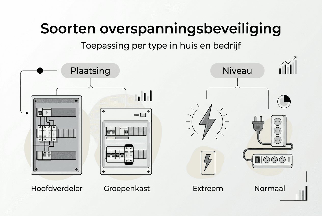 Overzicht: soorten en toepassingen van overspanningsbeveiliging