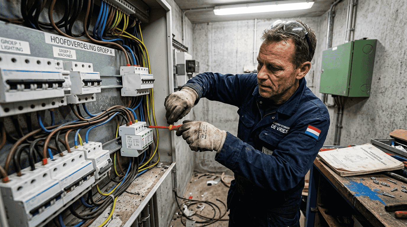 Type 1 overspanningsafleider in de hoofdverdeelinrichting