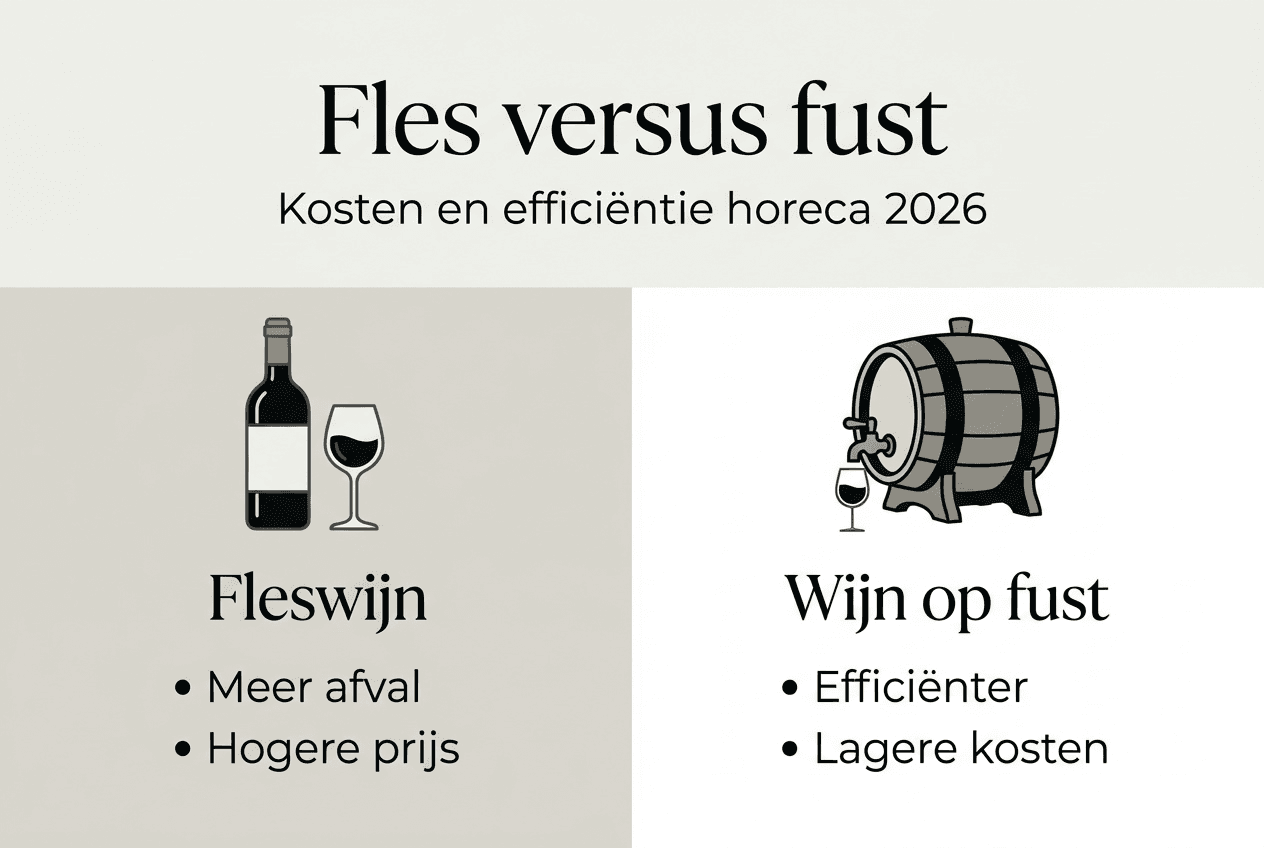 Infographic: Wat kost wijn per fles en per fust?