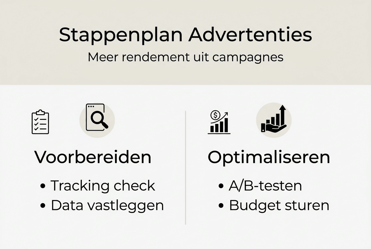 Overzichtelijke infographic: stap voor stap je eigen advertentiecampagne opzetten