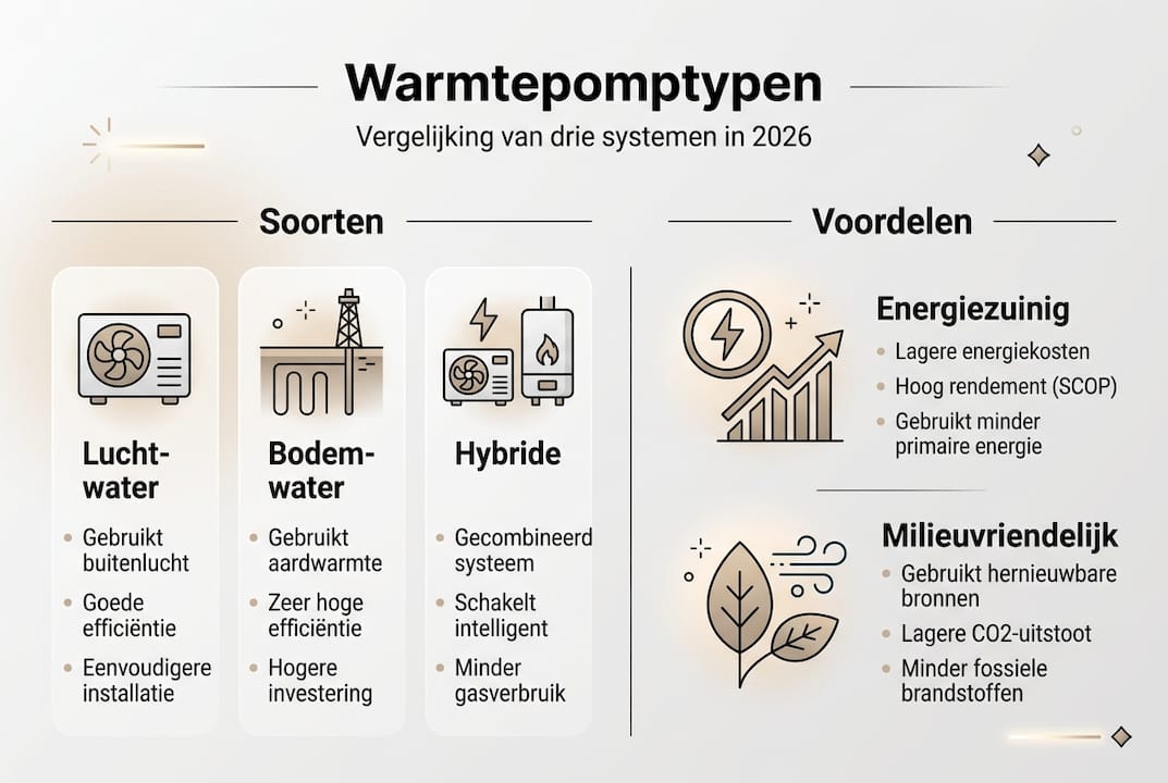 Overzicht: soorten warmtepompen en hun voordelen