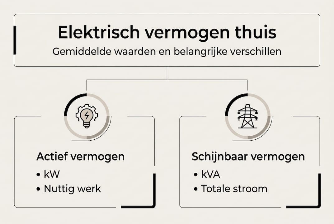Overzicht: wat is het verschil tussen kW en kVA in huis?