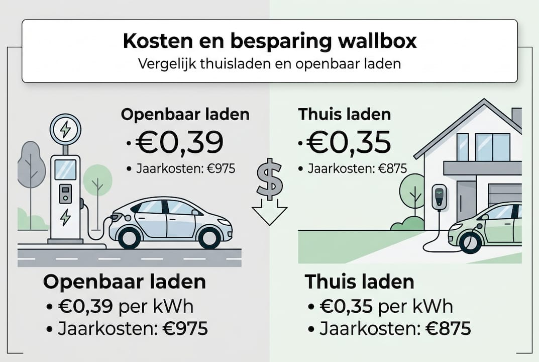 Overzicht: wat kost een wallbox en hoeveel kun je ermee besparen?