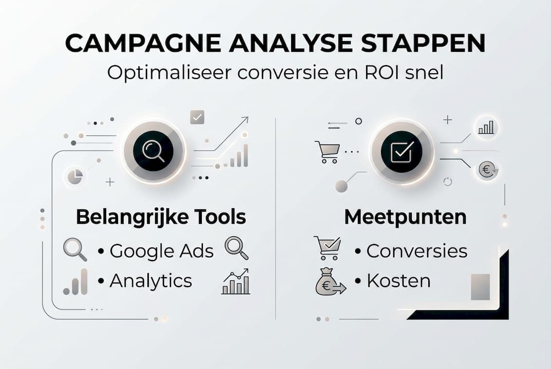 Infographic: stappenplan voor campagne-analyse en optimalisatie