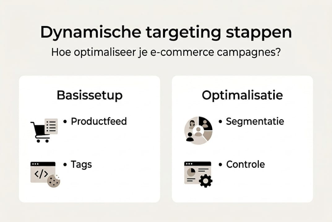 Infographic: stappenplan voor dynamische targeting